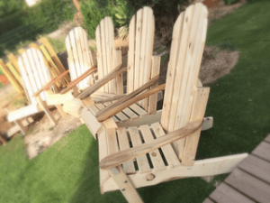 Ceci est un exemple des différent type de chaise que nous vendons dans la marque Adirondack